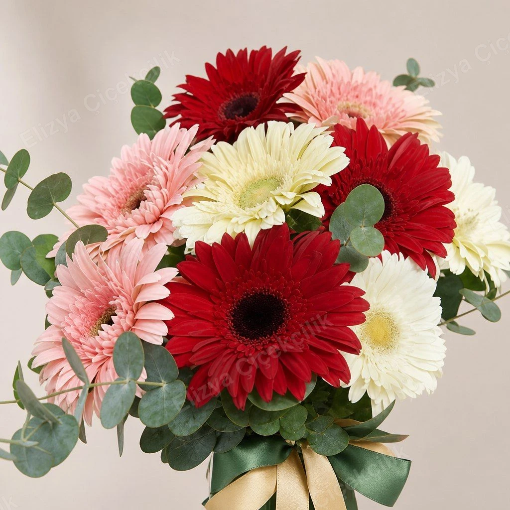 Joyful Blooms — Renkli Gerbera Aranjmanı — görsel 2