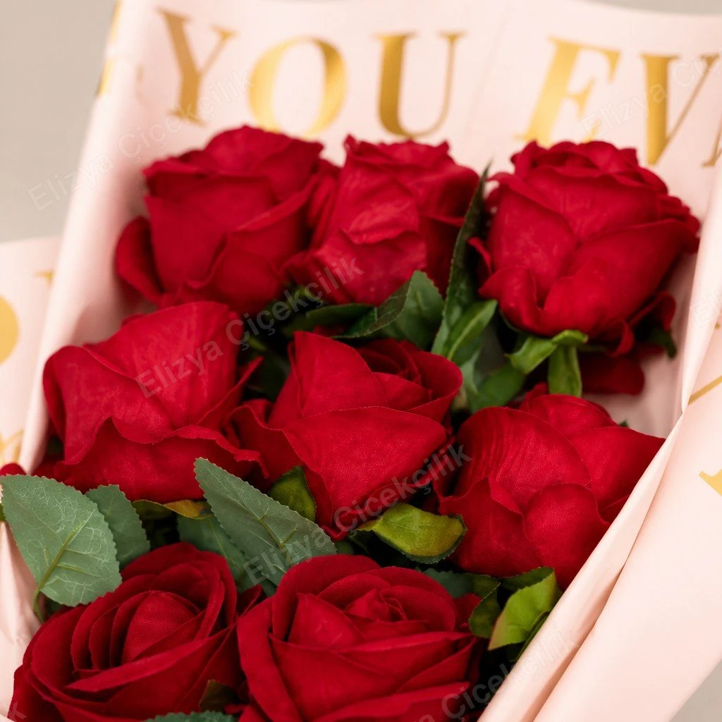 Forever Love — Kırmızı Gül Buketi — görsel 2