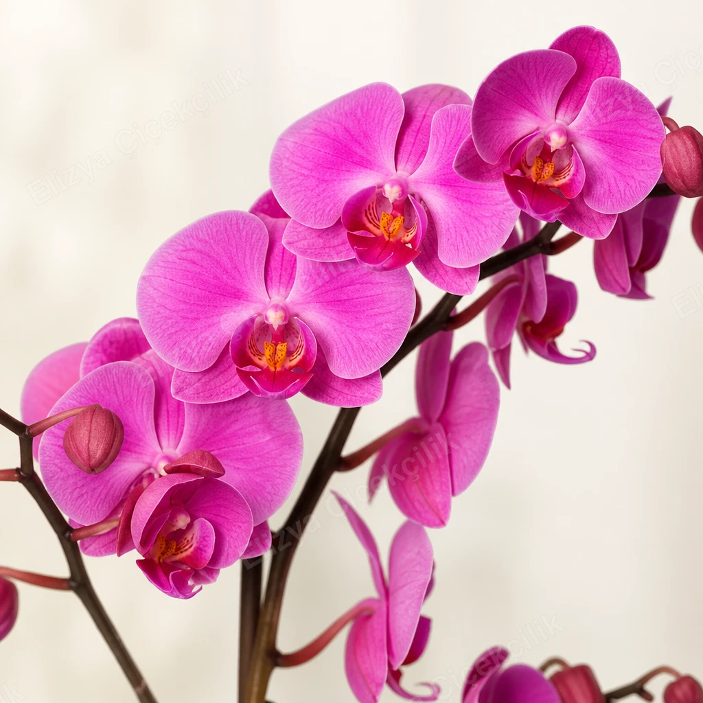 Violet Charm — Tek Dallı Mor Orkide — görsel 3