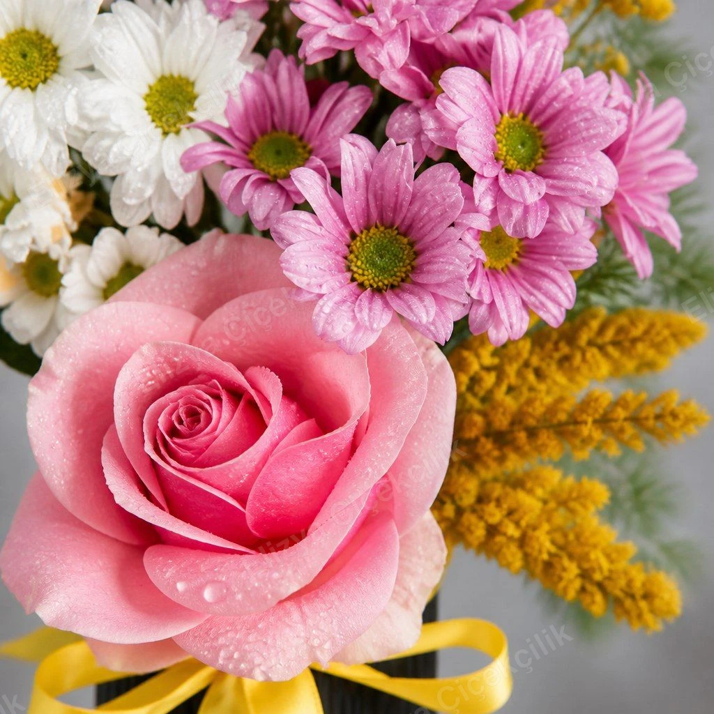 Spring Cheer — Bahar Neşesi — Vazoda Renkli Aranjman — görsel 3