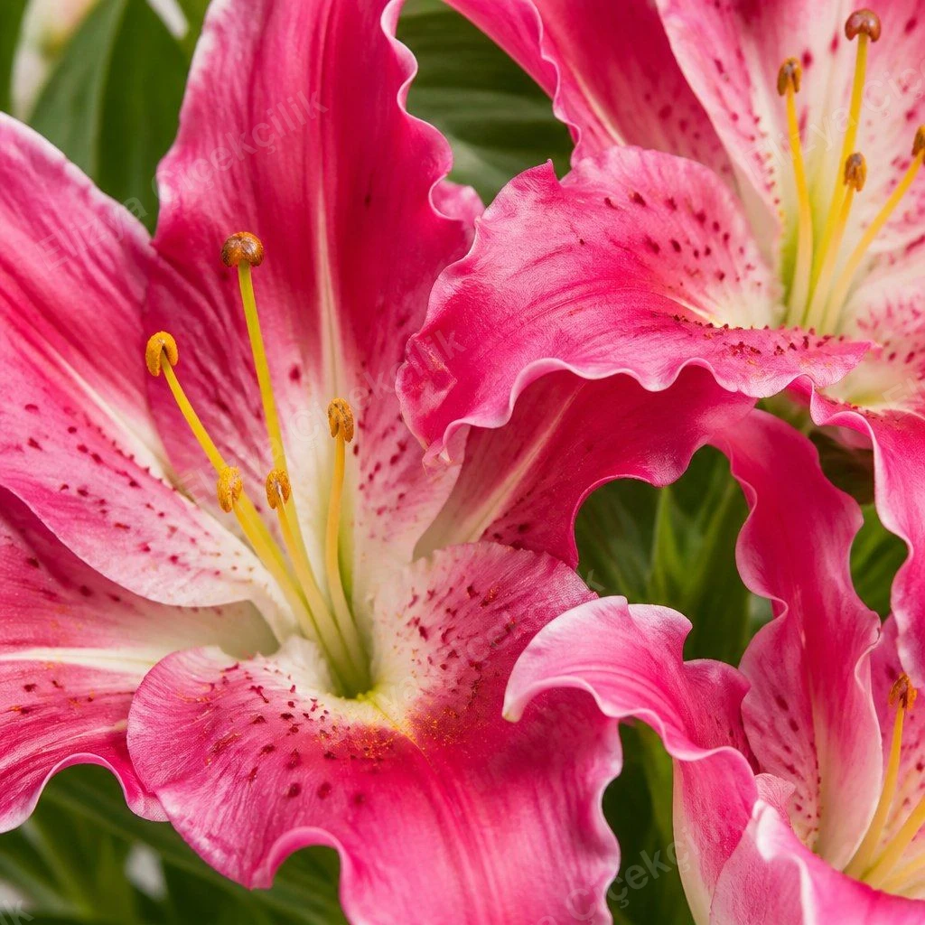 Blush Star Charm — Pembe Oryantal Lilyum (Stargazer) Beyaz File Ambalajlı — görsel 3