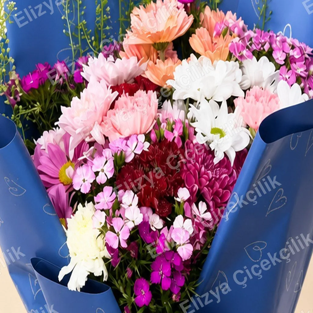 Canlı Gerbera ve Papatya Buketi — görsel 2