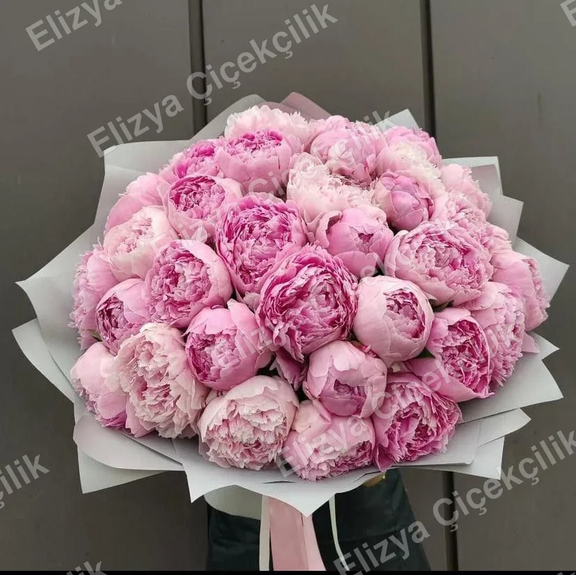 Pembe Şakayık (Peony) Buketi