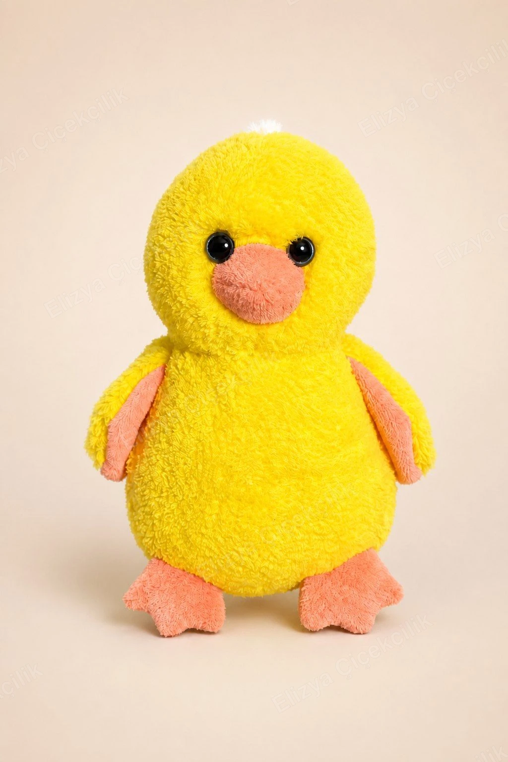 Ducky Charm — Sarı Peluş Ördek (30 cm)