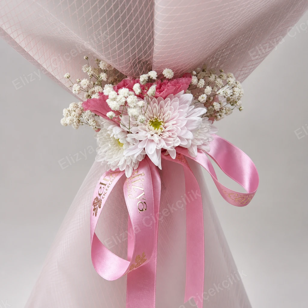 Pink Majesty — Pembe Lilyum & Fuşya Gül Lüks Buketi — görsel 4