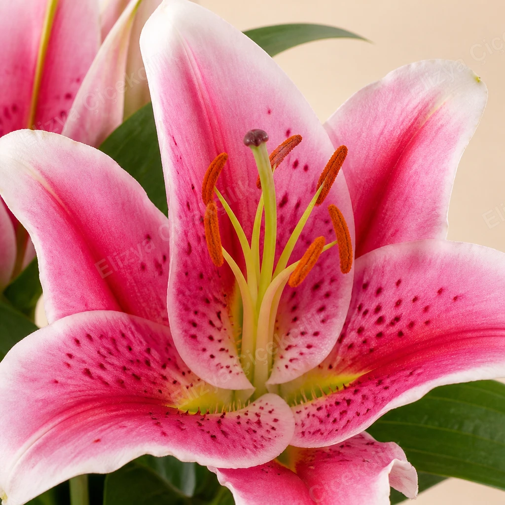 Pink Stargazer — Pembe Benekli Lilyum — görsel 3