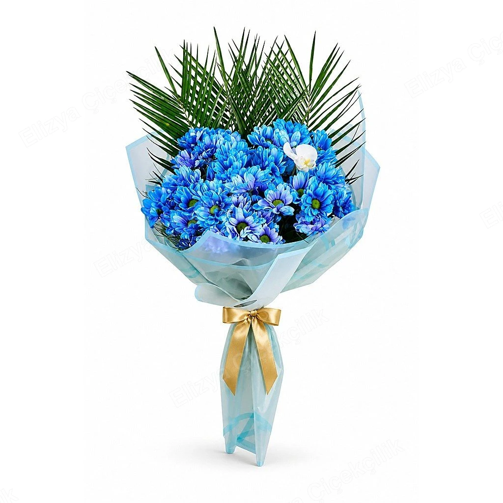 Azure Whisper — Mavi Kasımpatı Buketi